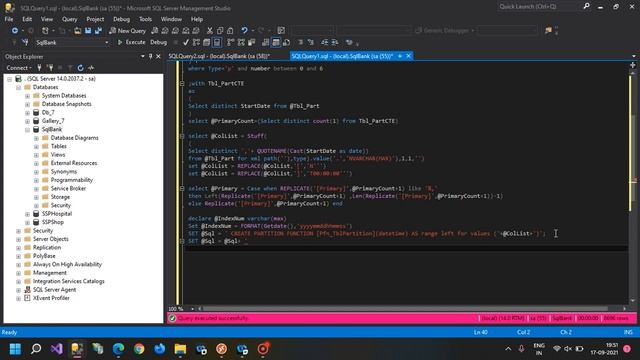 Dynamic Table Partition in sql server смотреть онлайн