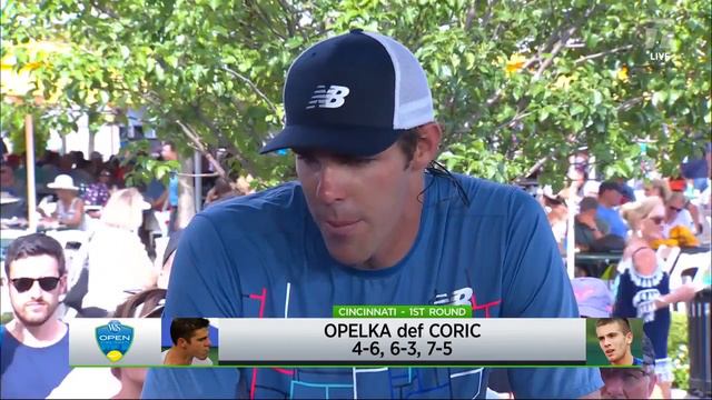 Reilly Opelka: 2019 Cincinnati First Round Win Tennis Channel Interview смотреть онлайн