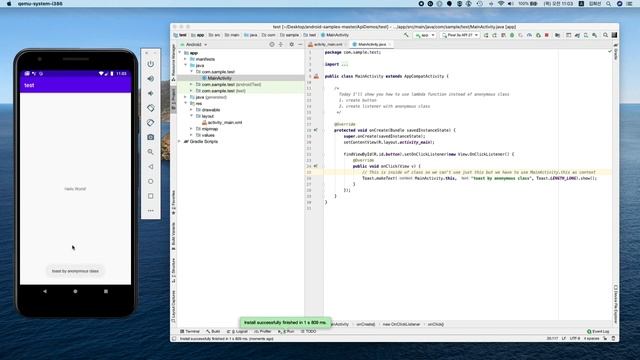 How to enable lambda in AndroidStudio and use it for OnClick listener смотреть онлайн