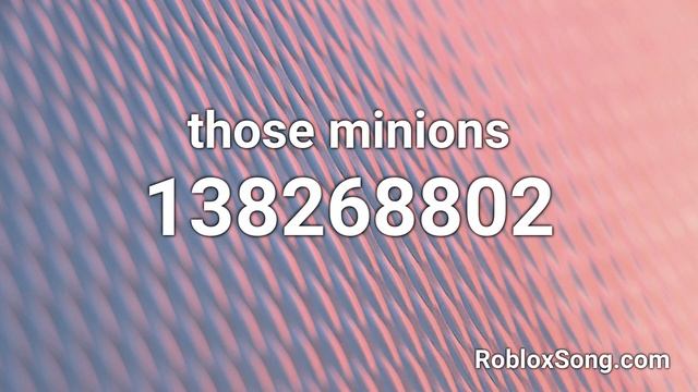 those minions Roblox ID - Roblox Music Code смотреть онлайн