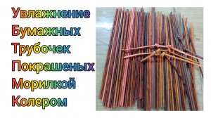 МК. Увлажнение бумажных трубочек. Для начинающих. #291