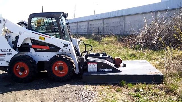 Навесная косилка для погрузчика, проба смотреть онлайн