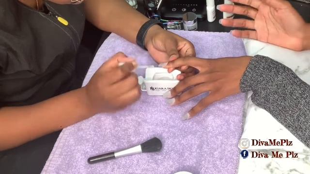 Rednee Dip Powder Nails | Watch Me Work | Beginner Nail Tech смотреть онлайн