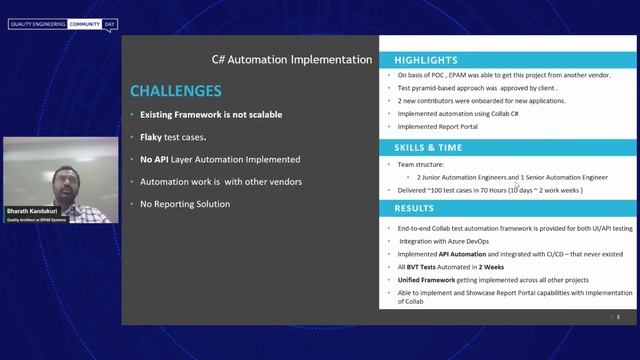 QECD 2023: Engineering Stream - 05 EPAM Accelerator: Collab Automation Framework смотреть онлайн