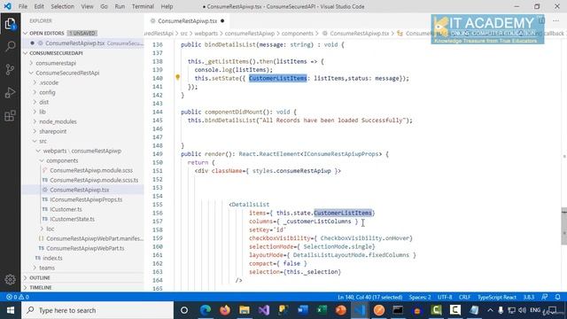 98 Consuming Secured REST API from SPFx React Component смотреть онлайн