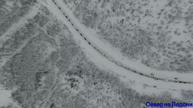 Автодорога Североморск-Мурманск. Март 2016 года смотреть онлайн