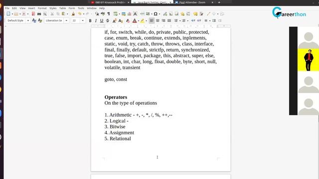 JAVA Class | Session-2 | #java | #careerthon | #onlinecourses