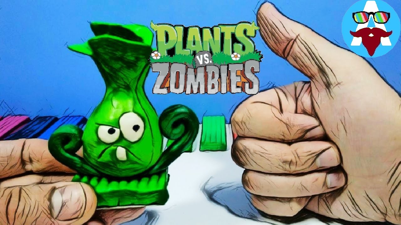 Лепка растения БОНК ЧОЙ ИЗ ПЛАСТИЛИНА из игры Растения против зомби | Plants vs. zombies смотреть онлайн
