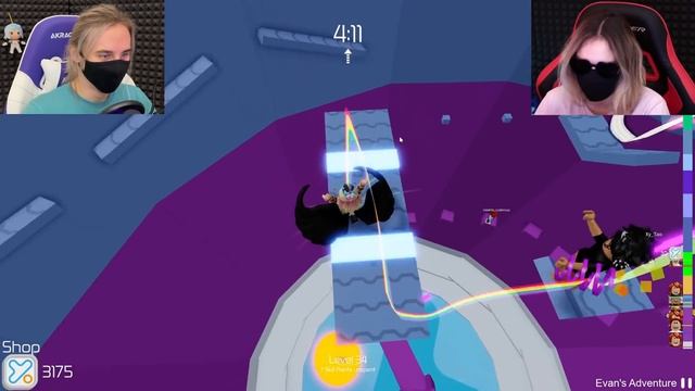 ПРОИГРАЛ - СНЯЛ ВЕЩЬ С ЛИЦА! Roblox Tower of Hell смотреть онлайн