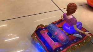 BARBIE DOLL on BICYCLE, Musical Pricess Jasmine on magic carpet, LOL CAR Musical toys for toddlers