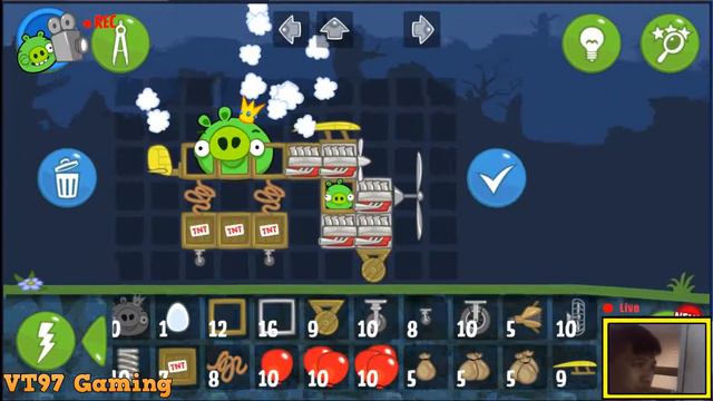 Bad Piggies Invention Two Propeller Aircraft In Bad Piggies ︳VT97 Gaming смотреть онлайн