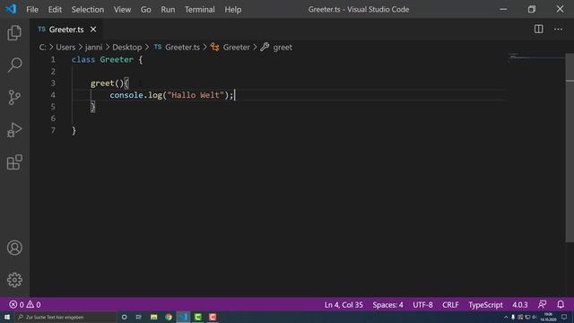 Deno Tutorial 4 - Erstes eigenes TypeScript Programm (Deutsch 2020) смотреть онлайн