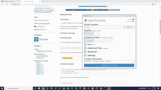 how to convert py to exe using auto py to exe windows 10 смотреть онлайн