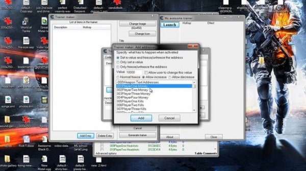 cheat engine trainer tutorial
