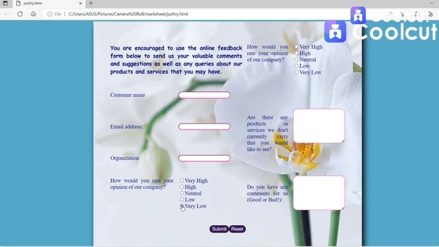 Feedback form using HTML,CSS and JavaScript || Notepad++ (for beginners) смотреть онлайн