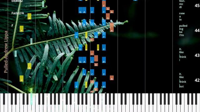 🎹Chord & Lyrics, Pulled, Andrew Lippa, Synthesia Piano смотреть онлайн