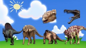 Мультики Про Динозавриков Для Самых Маленьких Динозавры Для Детей Тиранозавр Рекс. Подбери Голову