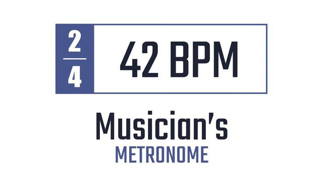 42 BPM - 2/4 - Metronome смотреть онлайн