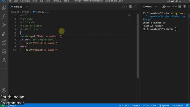 Python programming : Control flow statement If else conditions - 3 смотреть онлайн