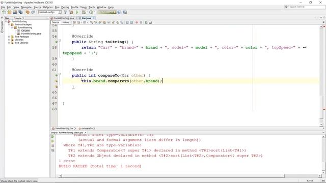Java Comparable & Comparator - 02 - Implementing compareTo смотреть онлайн