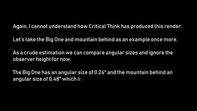 A response to Critical Think, models and angular size, 1560ft below the horizon смотреть онлайн