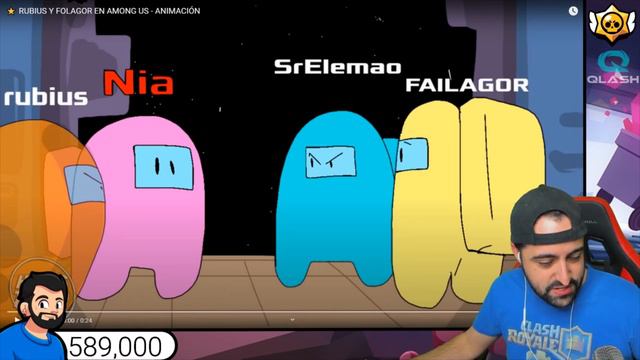 ELRUBIUS, AURON PLAY, IBAI en AMONG US ANIMATION #1 смотреть онлайн