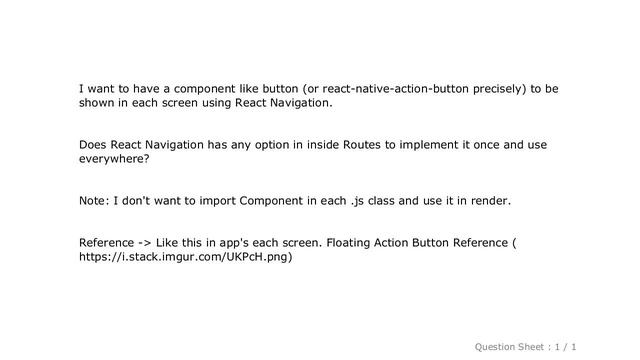 iOS : Show a component in all screens with React-Navigation - React Native смотреть онлайн