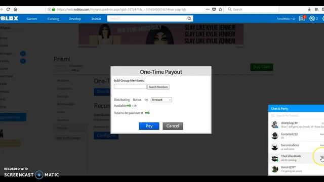 ROBLOX PAYOUT! JOIN MY GROUP смотреть онлайн
