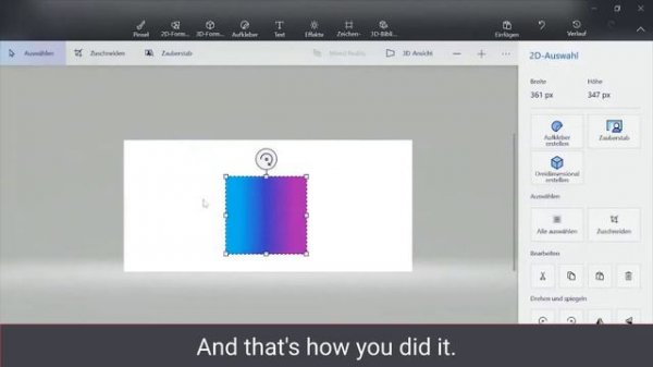 EASY Tricks: How to create a GRADIENT BG in Paint3D