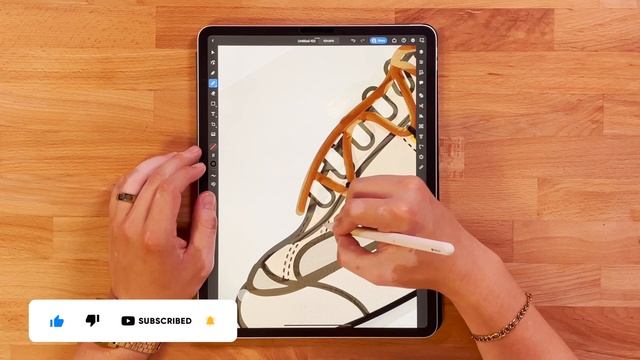 Custom Nike Blazer illustration on iPad смотреть онлайн