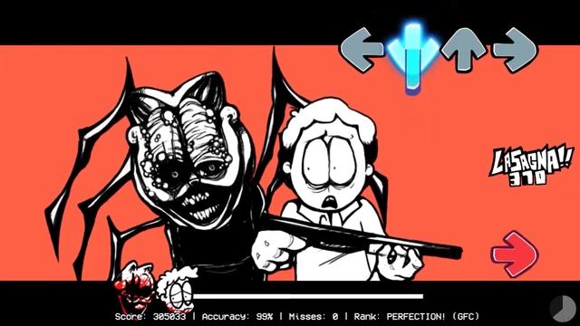 Friday Night Funkin' || VS Gorefield - End of abuse + Ending || FNF Mod Garfield Creepypasta смотреть онлайн