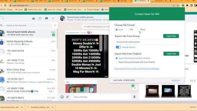 How to copy WhatsApp group numbers to excel #wordpress blog //WhatsApp se number copy kaise kree ? смотреть онлайн