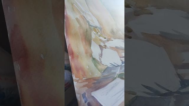 2ОА, 2ОБ, 2ОВ классы. Живопись Этюд чучела птицы в акварели. смотреть онлайн
