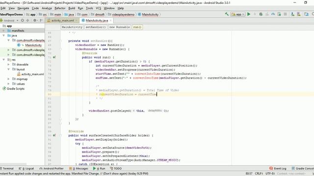 Adding Controls in Video Player Android | PART 2 | Using SeekBar in Video Player смотреть онлайн
