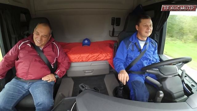 Водитель лесовоза о себе и тесте новой Scania. смотреть онлайн