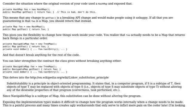 Software Engineering: Does it always make sense to "program to an interface" in Java? смотреть онлайн