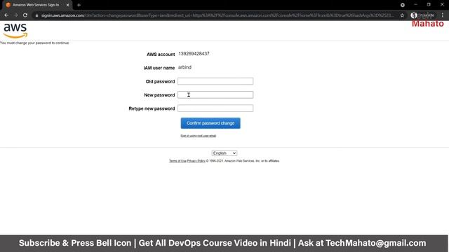 AWS IAM User Password Reset Hands-On Lab | IAM Password Management | Amazon Web Service in Hindi смотреть онлайн