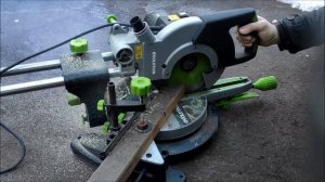 Торцовочная пила. Алмазной диск по металу.