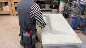 Раковина из белого бетона. Мастер-класс.