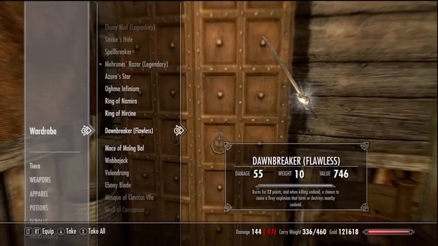 Skyrim- All 16 Daedric Artifacts(Max Level)