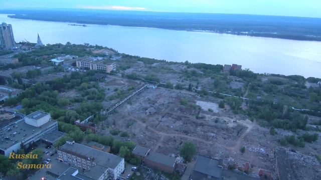 Руины завода имени Масленникова, панорама 4k (Самара) 19.05.2018 смотреть онлайн