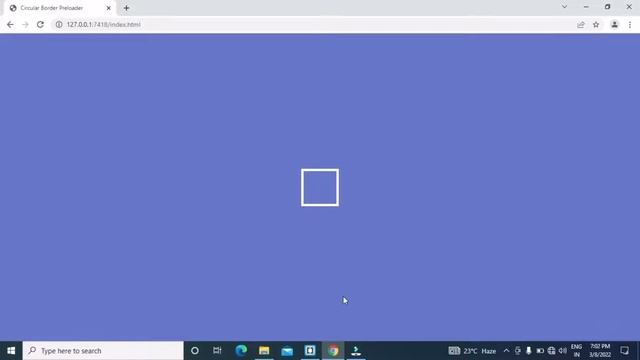 Circular border preloader pure html and css part 2 смотреть онлайн