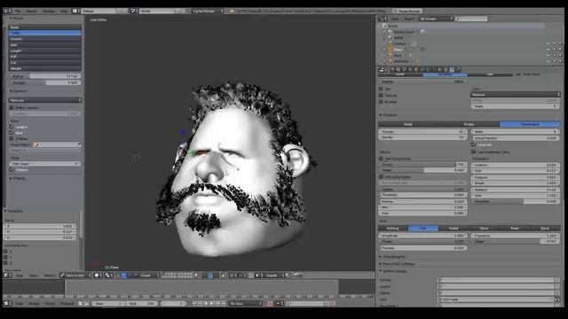 Blender Curly hair tutorial смотреть онлайн