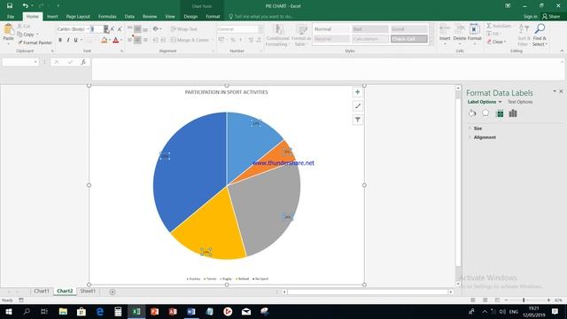Create a pie chart and export to word смотреть онлайн
