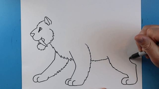How to Draw a LEVEL 40 SABERTOOTH TIGER!!! смотреть онлайн