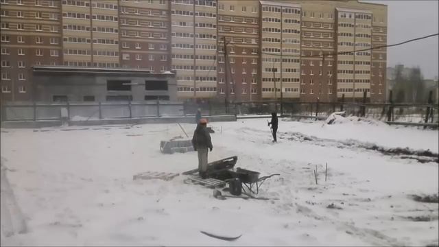 благоустройство, трамбуют снег смотреть онлайн