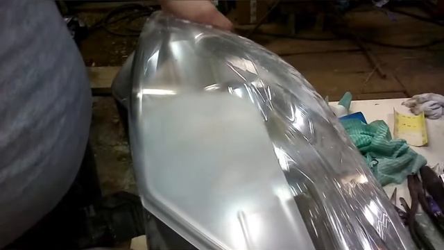 Как убрать царапины с фары смотреть онлайн