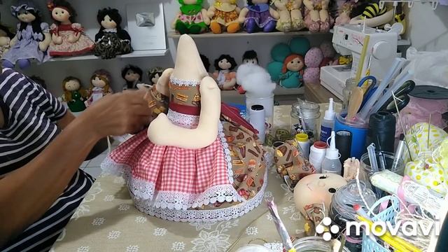 BONECA VOVÓ COBRE COBRE BOLO - MOLDE GRÁTIS смотреть онлайн