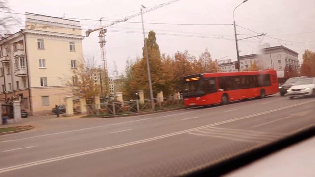 Поездка на троллейбусе Тролза-5275.03 «Оптима» № 2351 по маршруту №8 в Казани . (10.10.2021)