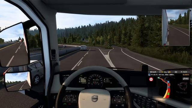 Oslo (N) - Lillehammer (N) | Volvo FH16 | Silent Trucking - No Commentary - ETS2 + ProMods + RusMap смотреть онлайн